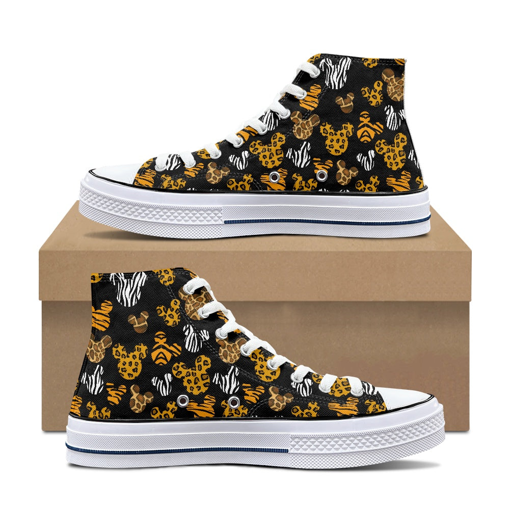 Safari Ears High Top Canvas Shoes
