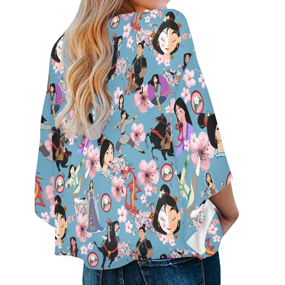 Warrior in Disguise Women‘s’ V-neck Streamers Blouse