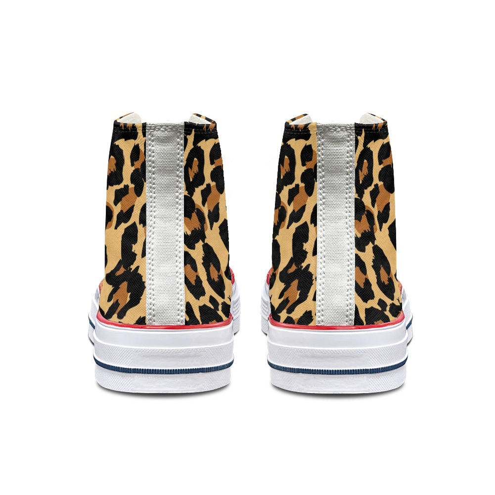 Cheetah High Top Canvas Shoes