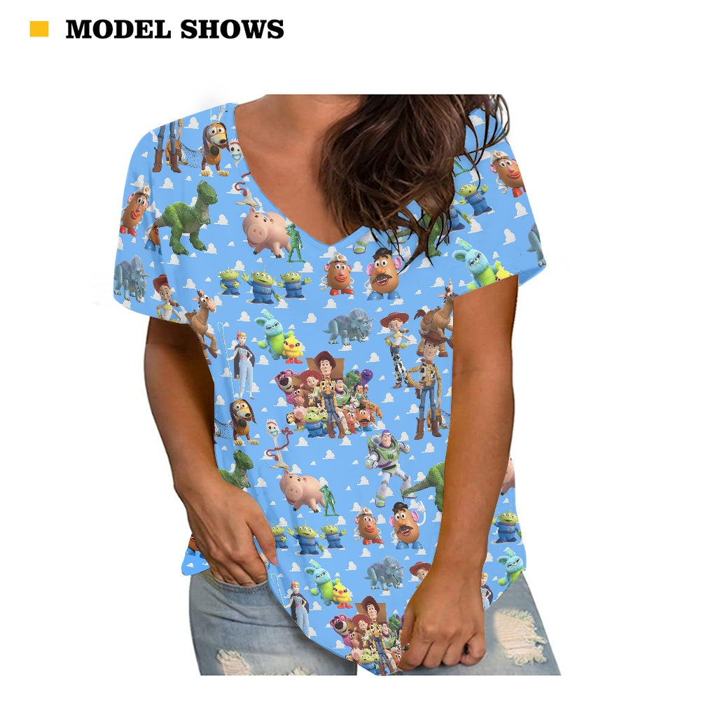 Toy Box Friends Women's V-neck Top