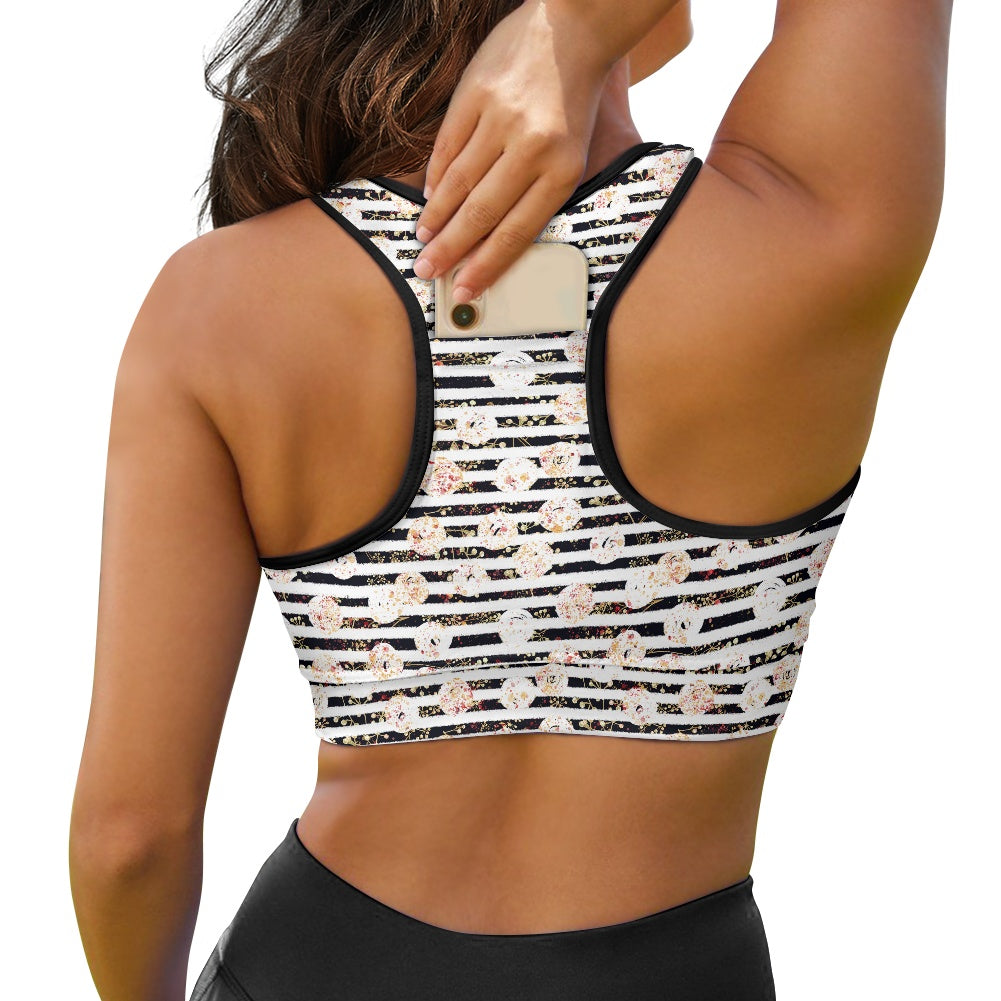 Polka Stripe Women's Sports Vest
