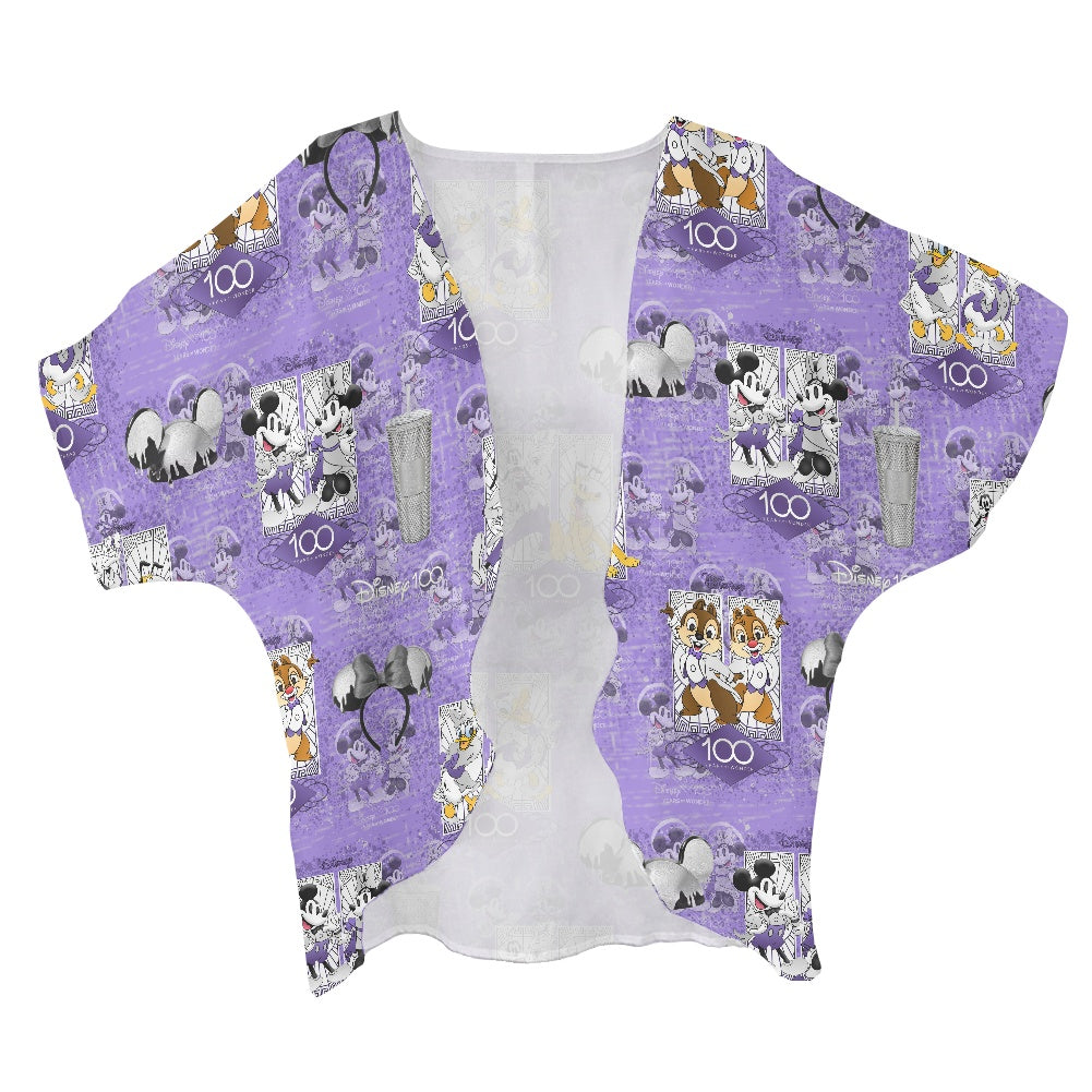 100th Celebration Women's cardigan chiffon shirt