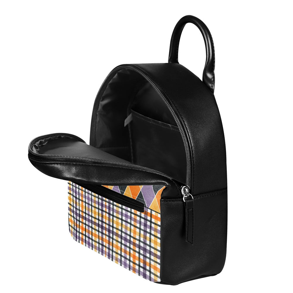 Harlequin Plaid Small Backpack