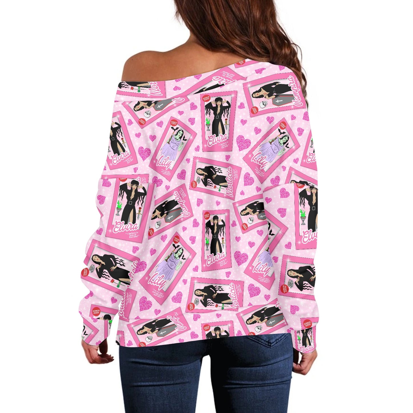 Spooky Dolls Women's one-shoulder top