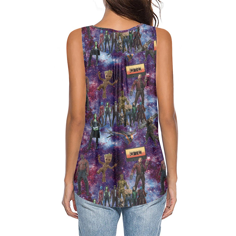 Guardians Women's Sleeveless V-Neck Top