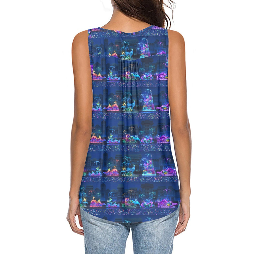 Electric Light Women's Sleeveless V-Neck Top