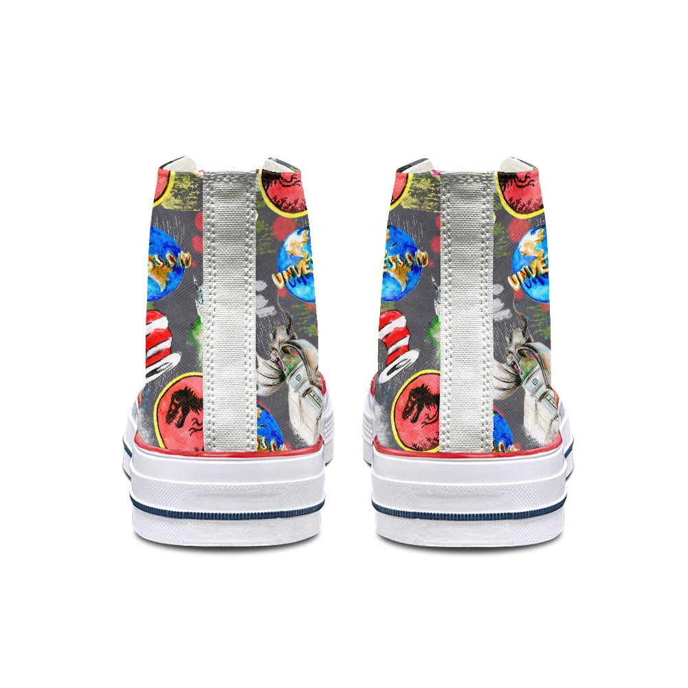 Universal High Top Canvas Shoes