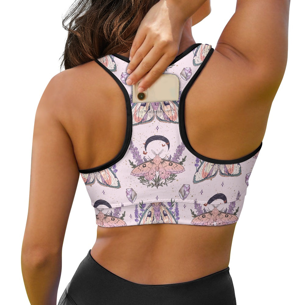 Lunar Moth Pastel Women's Sports Vest