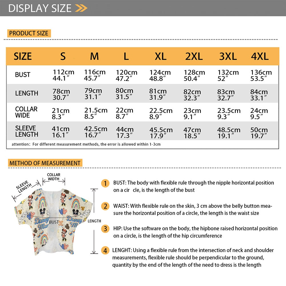 Mouse Mama Women's cardigan chiffon shirt