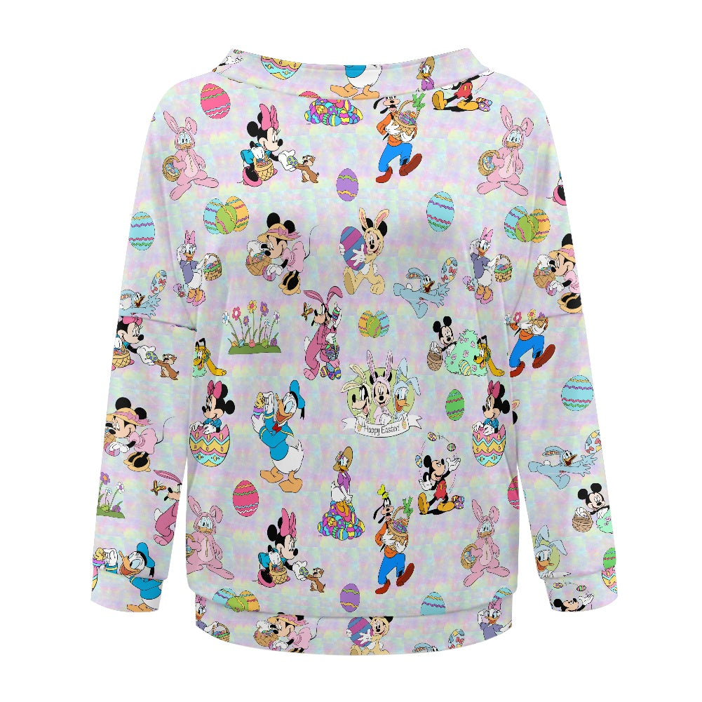 Easter Pals Women's one-shoulder top