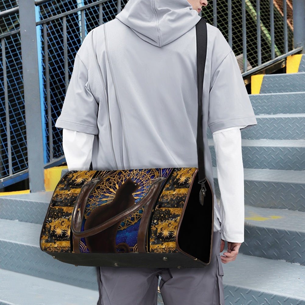 Black Cat Travel Handbag