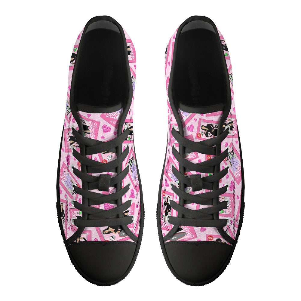 Spooky Dolls Classic Low Top Canvas Shoes(Tongue Printable)