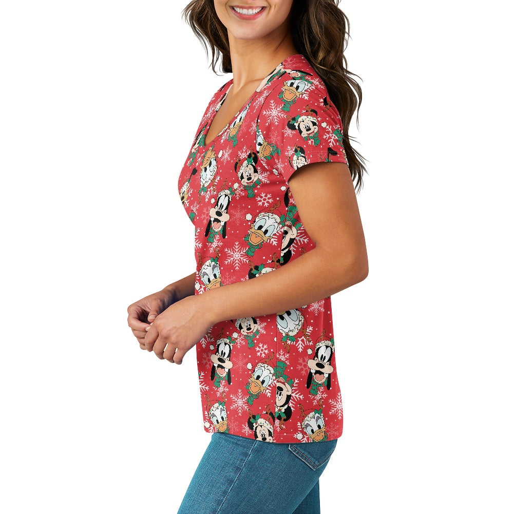 Christmas Friends Women's V-neck T-shirt