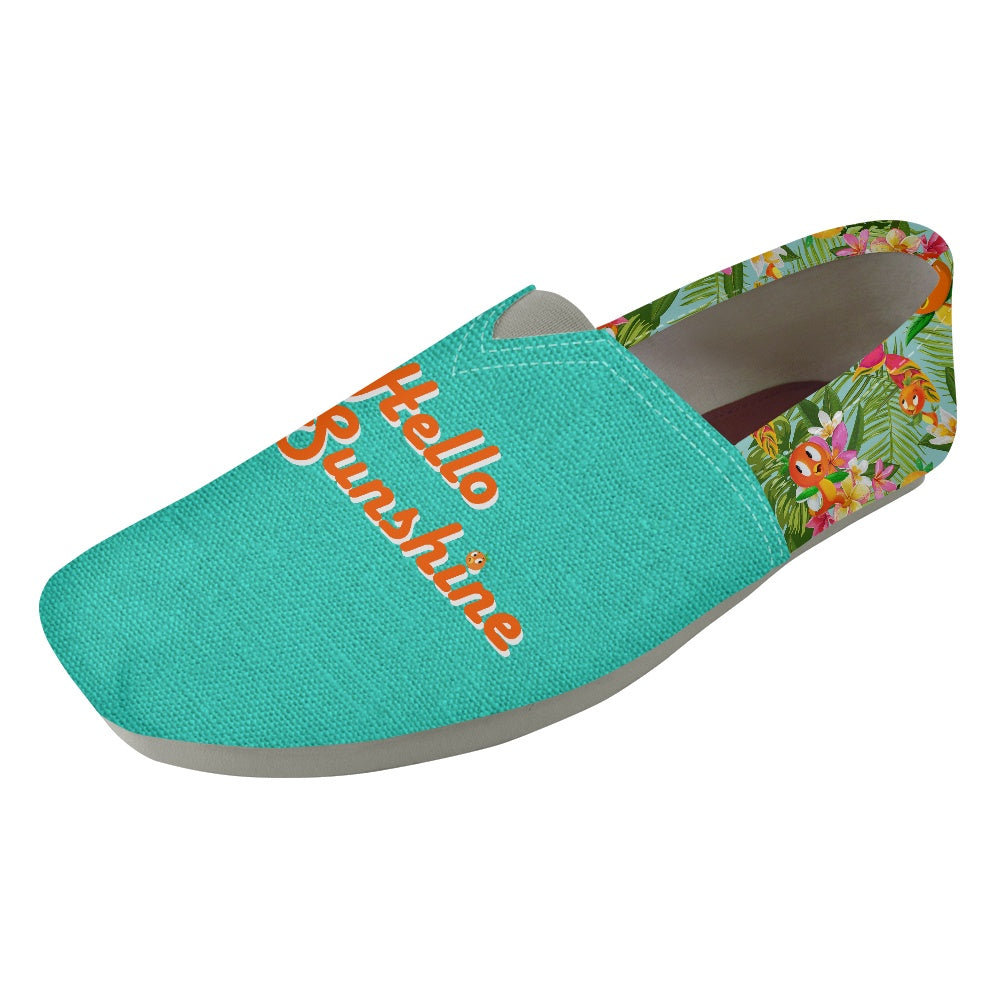 Tropical Orange Bird Slip On Toms