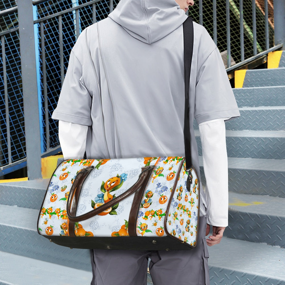 Classic Orange Bird Travel Handbag