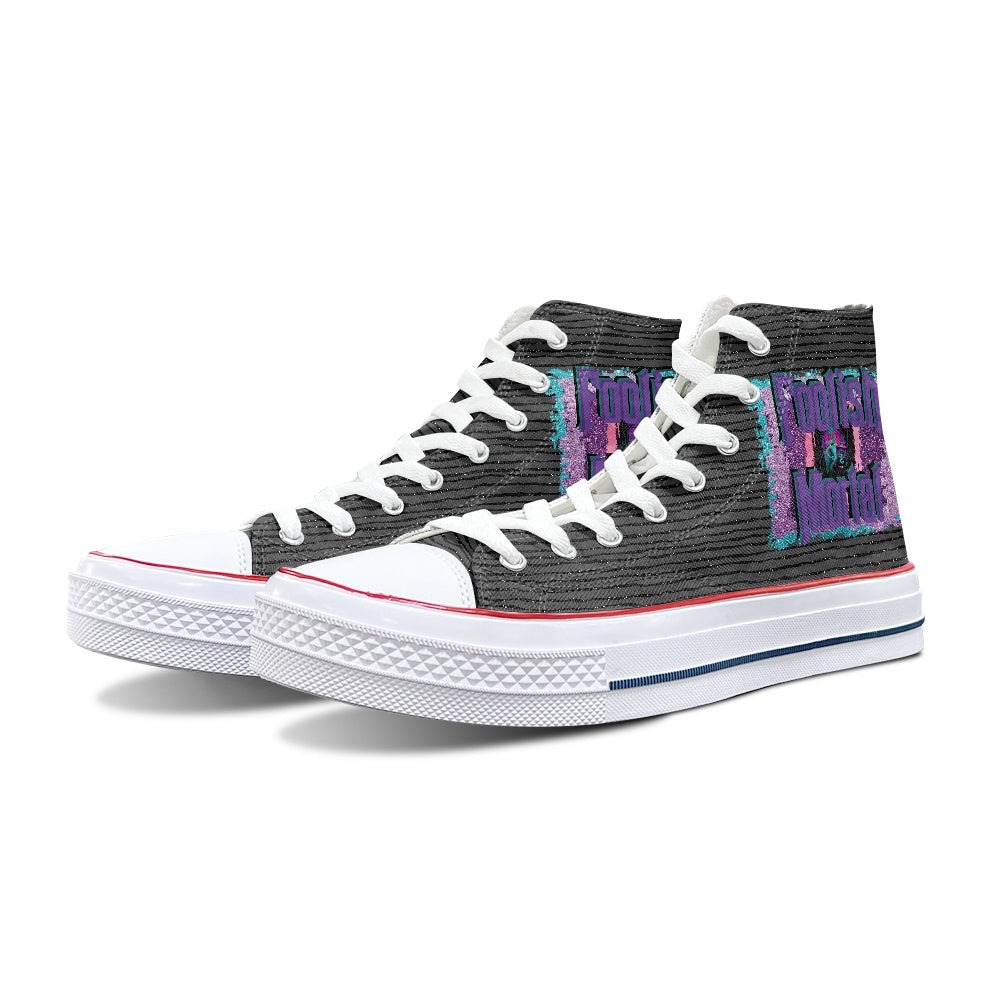 HM Foolish Mortal High Top Canvas Shoes