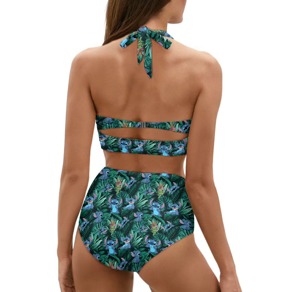 Tropical Alien Two-piece Swimsuit