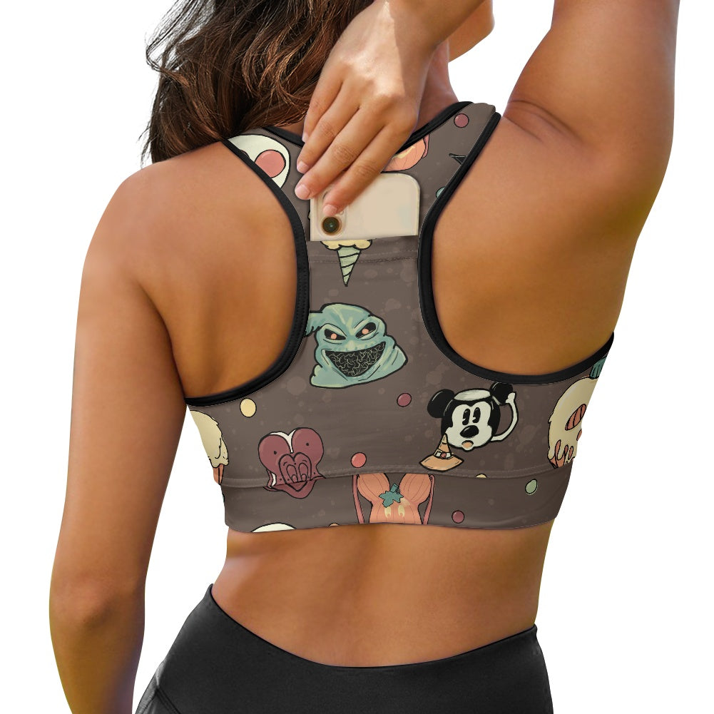 Boho Halloween Brown Women's Sports Vest