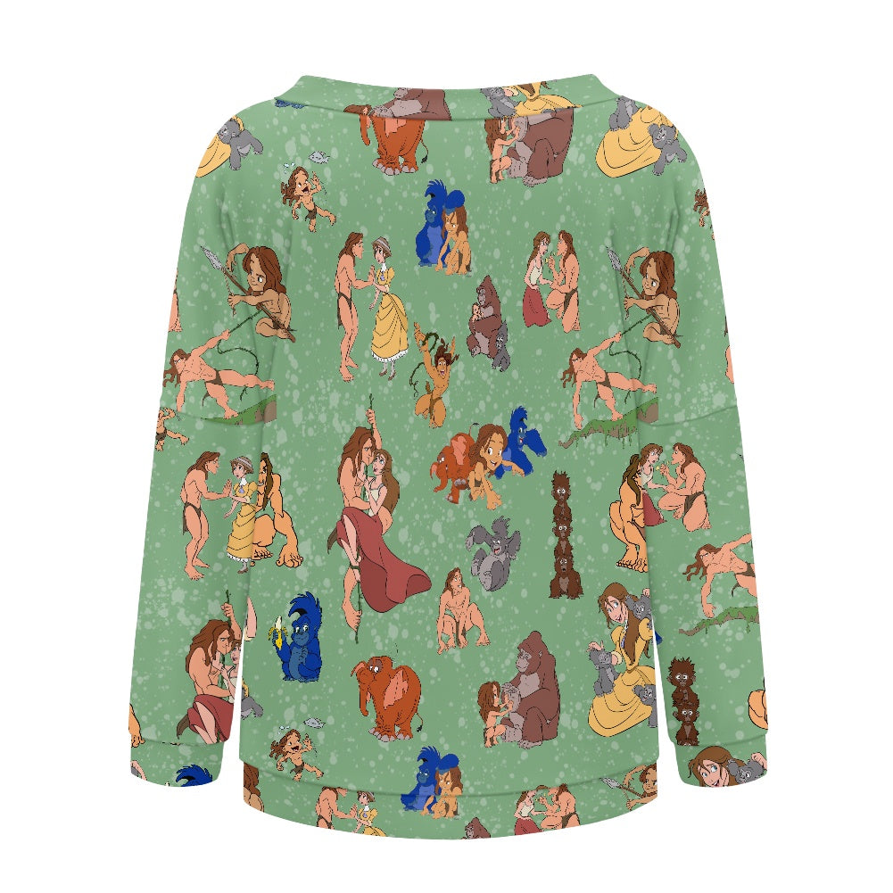 Jungle Man Women's one-shoulder top