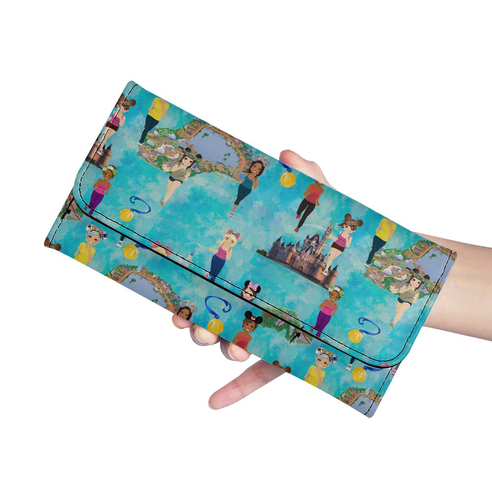 Meet Me At the Castle Long Folding Wallet