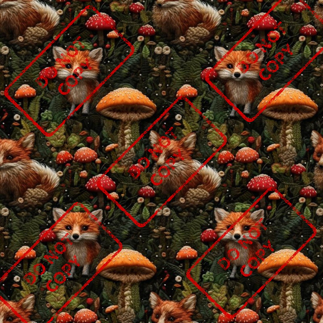 Fox and Mushroom