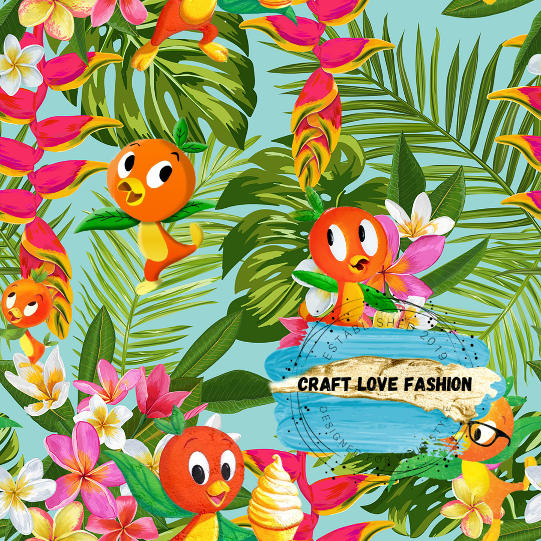 Tropical Orange Bird