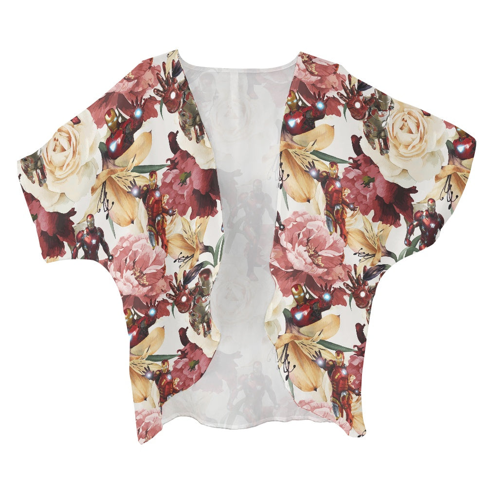 Floral Iron Women's cardigan chiffon shirt