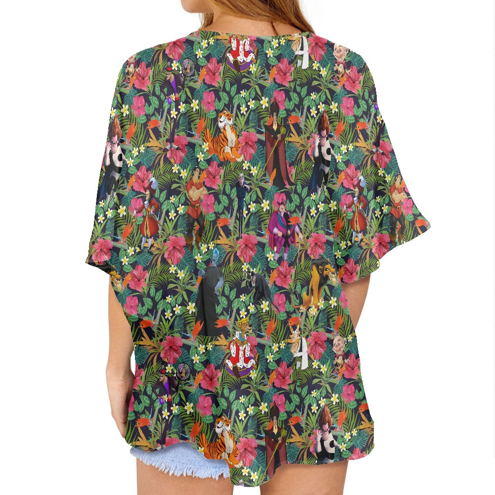 Tropical Male Villains Women's cardigan chiffon shirt