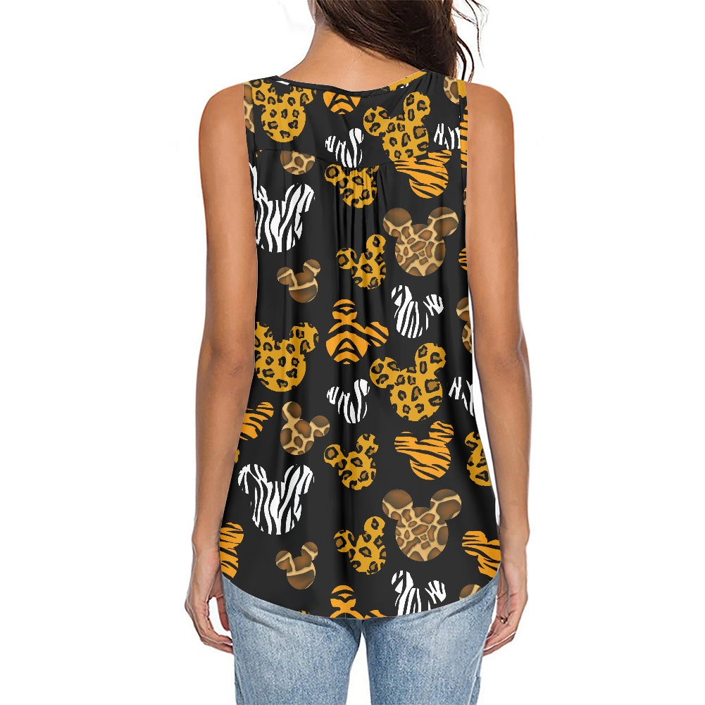 Safari Ears Women's Sleeveless V-Neck Top