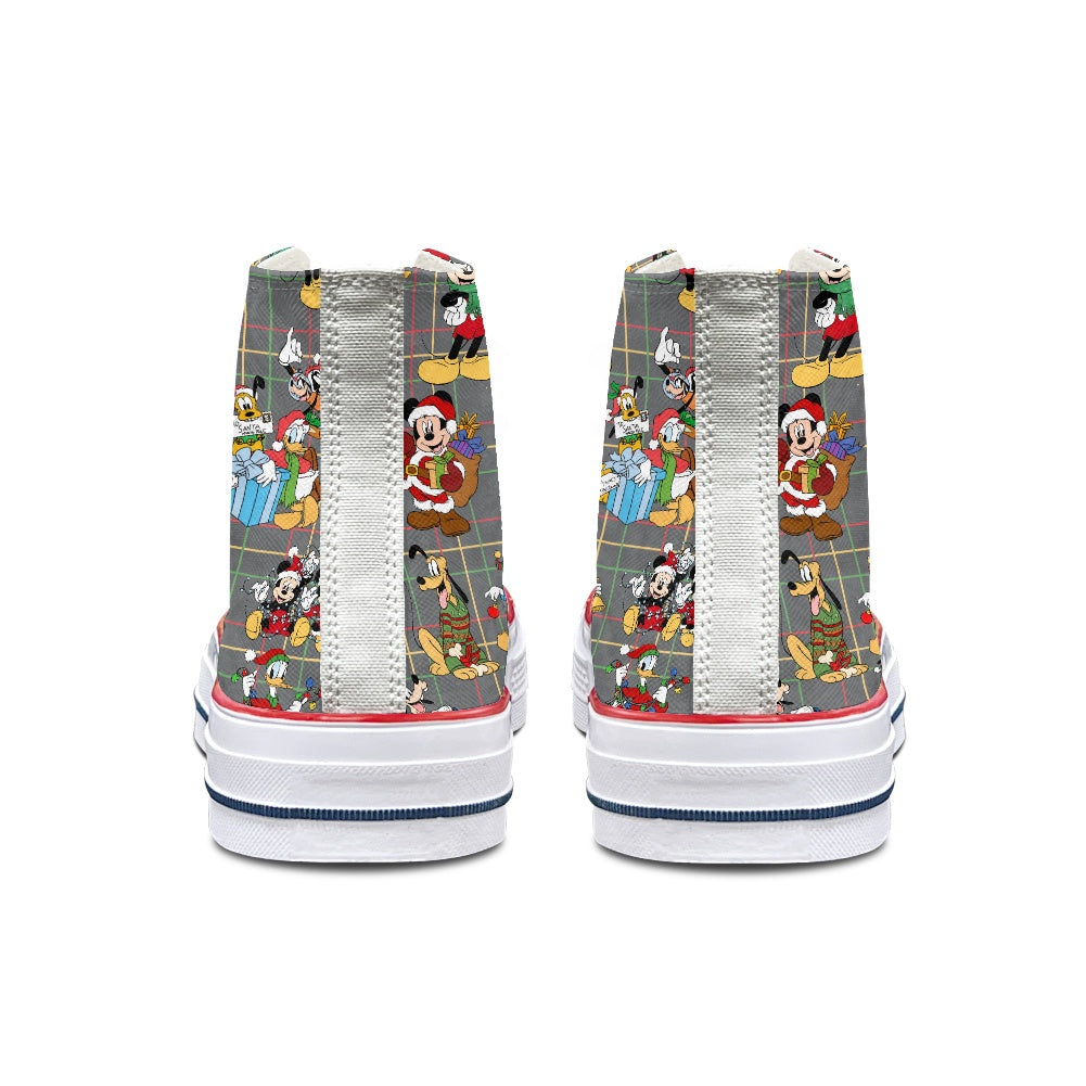 Christmas Buddies High Top Canvas Shoes