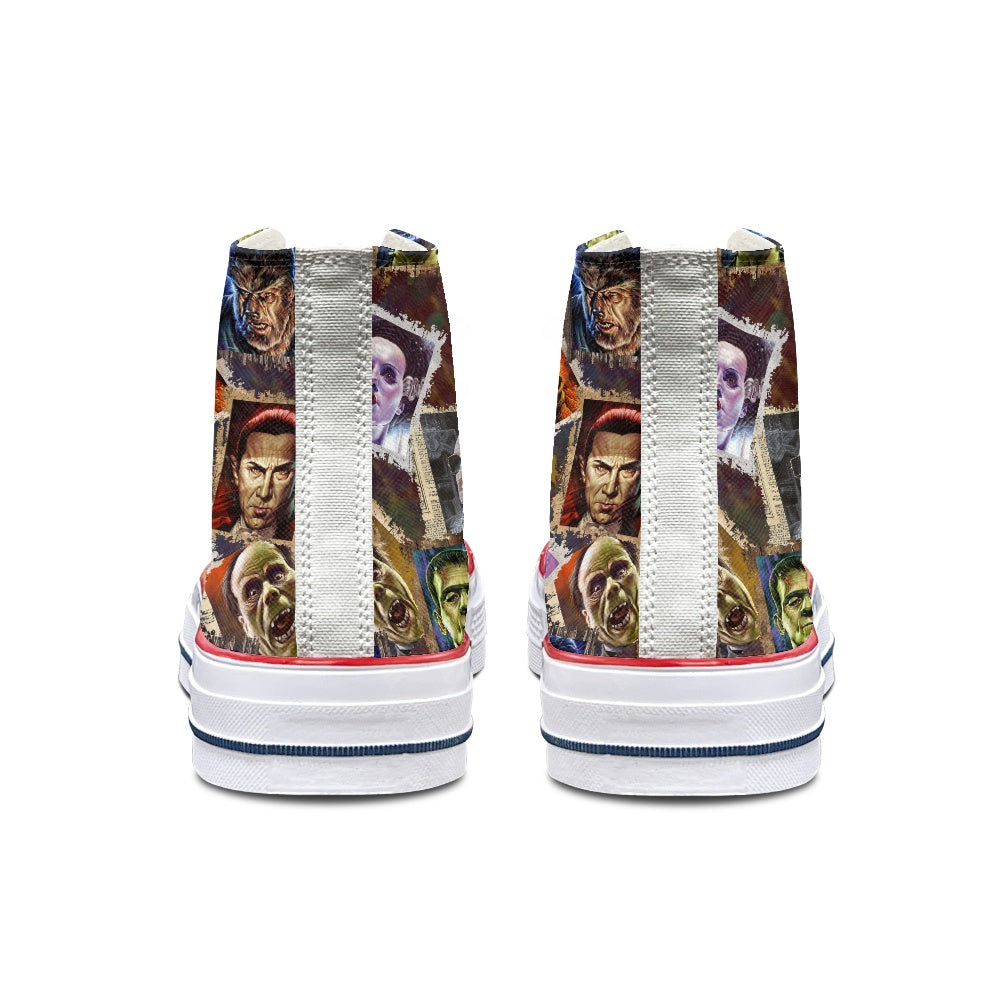 Movie Monsters High Top Canvas Shoes