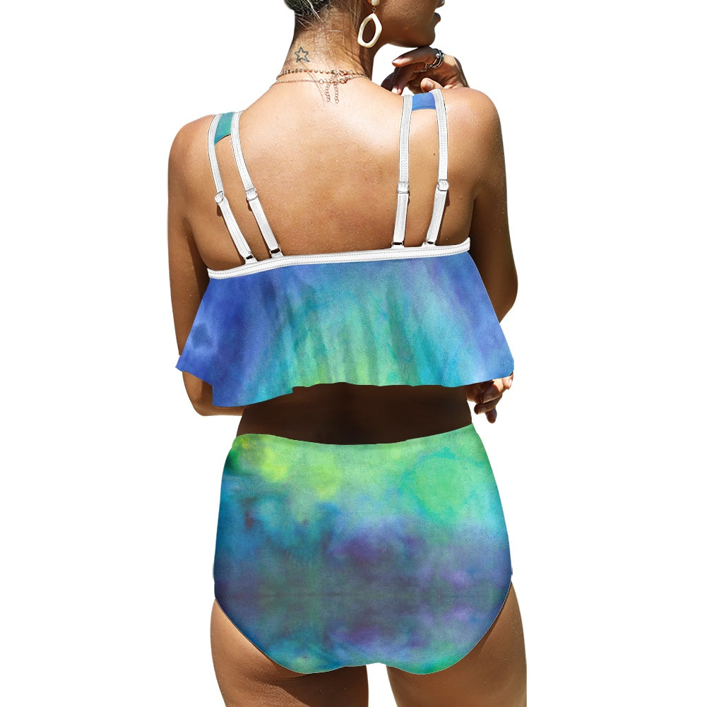 Aqua Tie Dye Bikini swimsuit