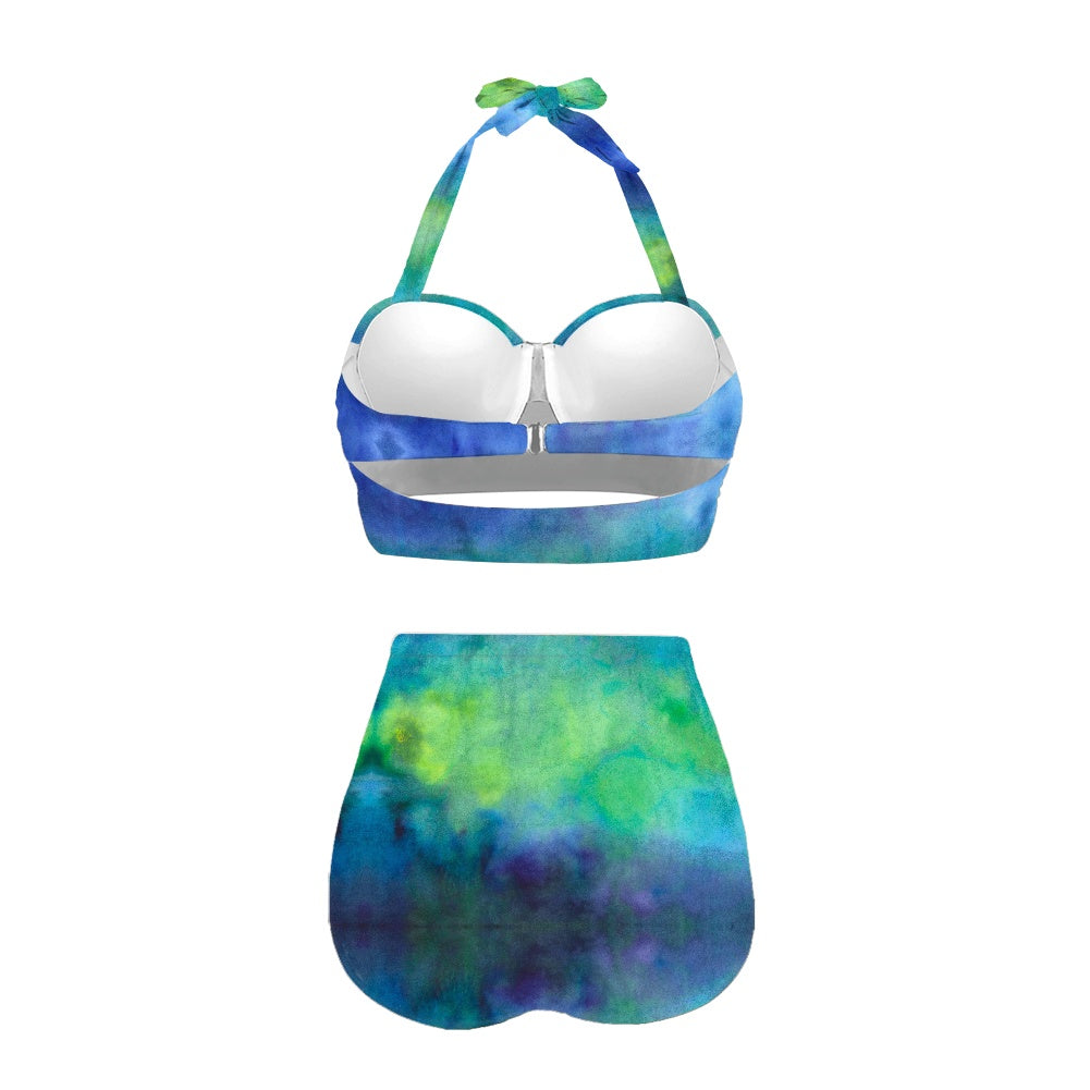 Aqua Tue Dye Two-piece Swimsuit