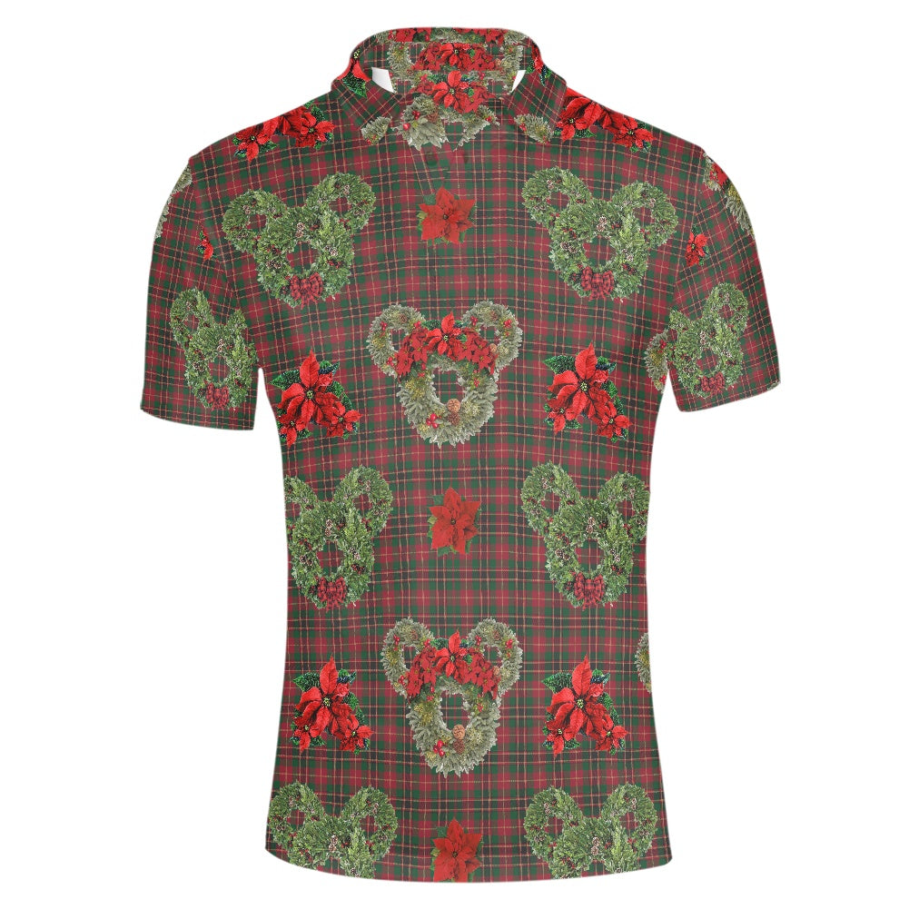 Christmas Wreaths Polo T-shirt