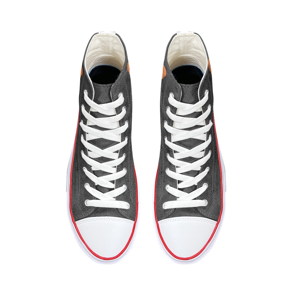 Spooky Coffee High Top Canvas Shoes