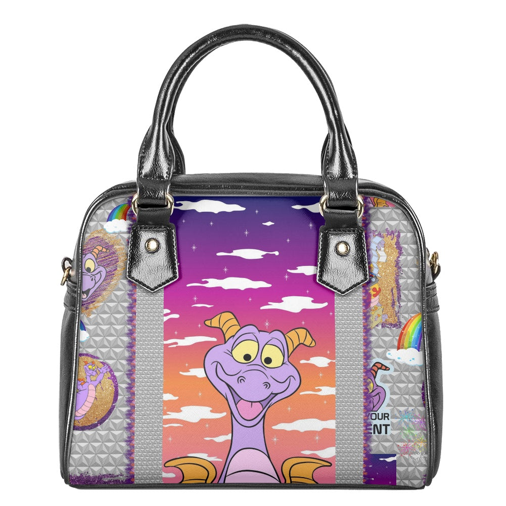 Purple Dragon Ombré Bowler Bag