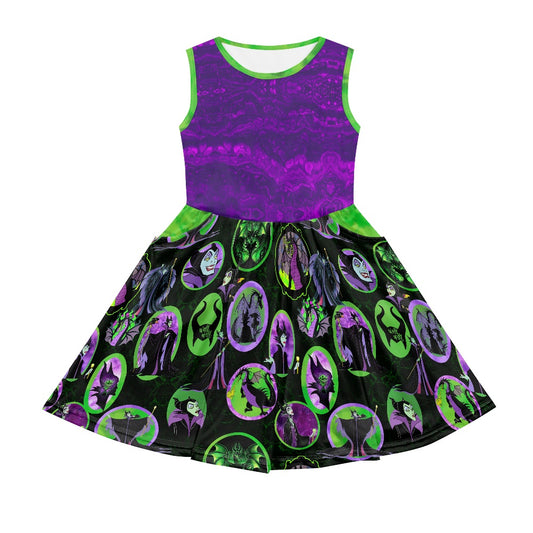 Evil Fairy Flame Girl's dress with pockets