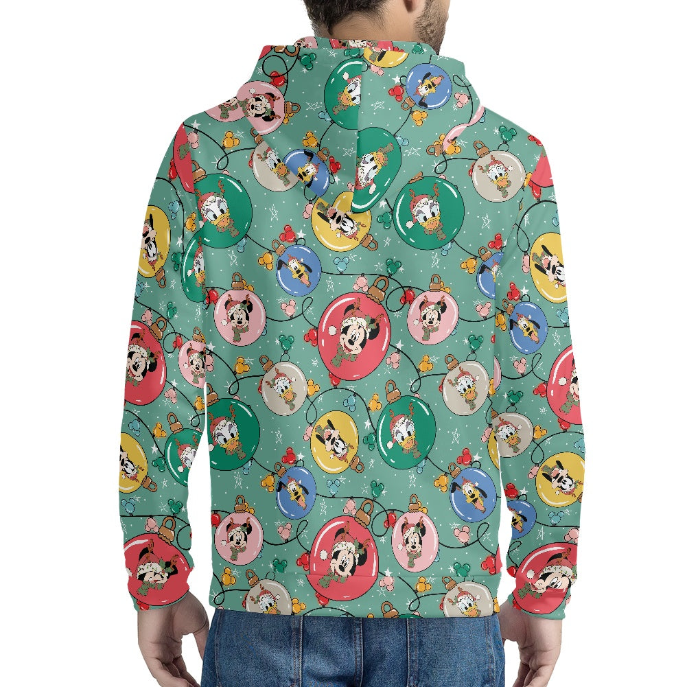 Ornament Pals Full print zip hooded hoodie