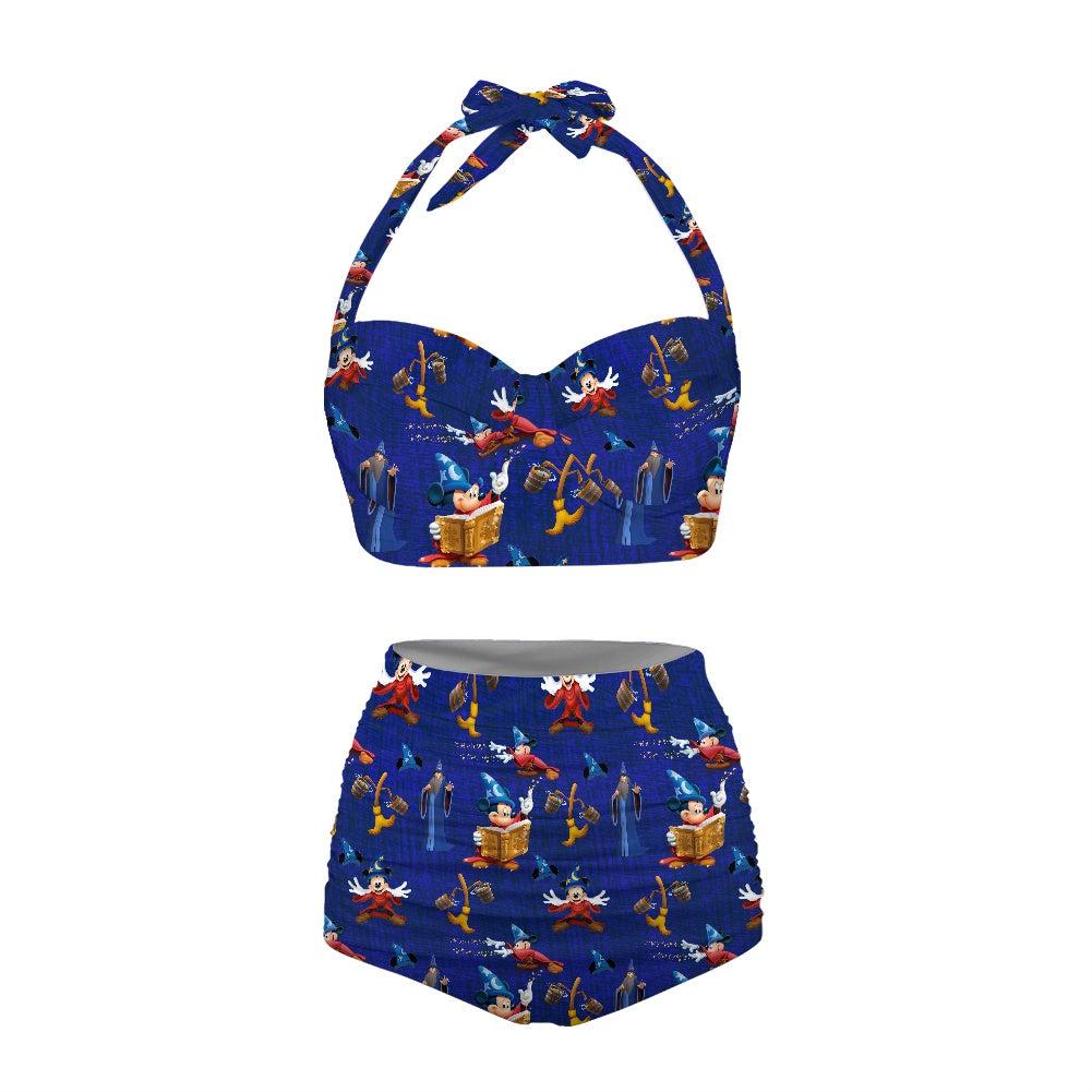 Mouse Sorcerer Two-piece Swimsuit