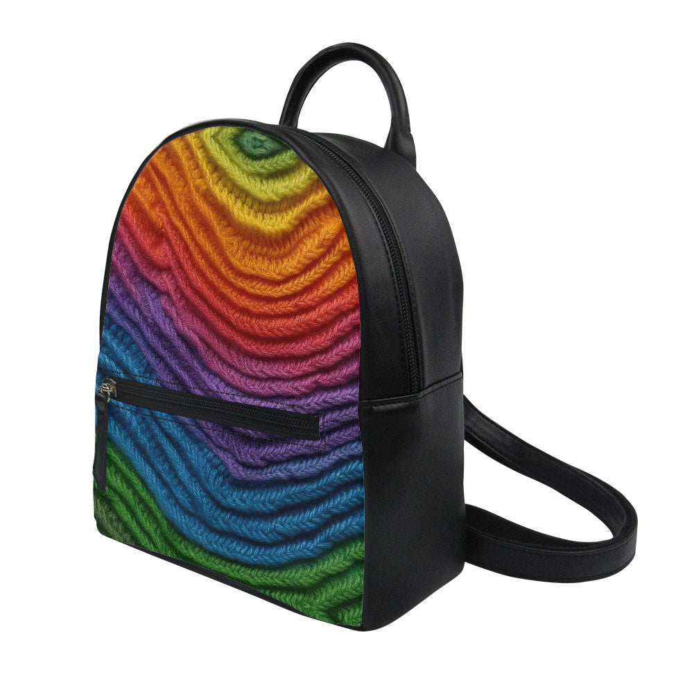 Ombré Knit Small Backpack