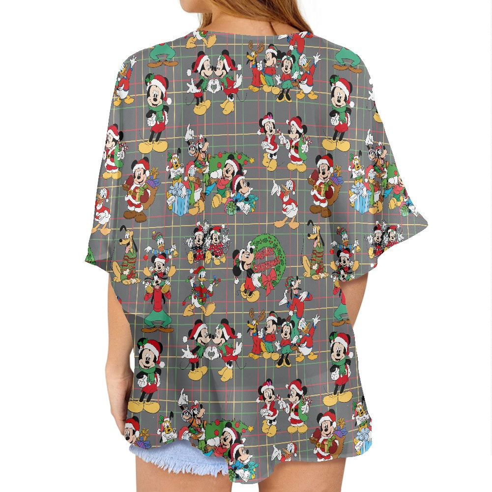 Christmas Buddies Women's cardigan chiffon shirt