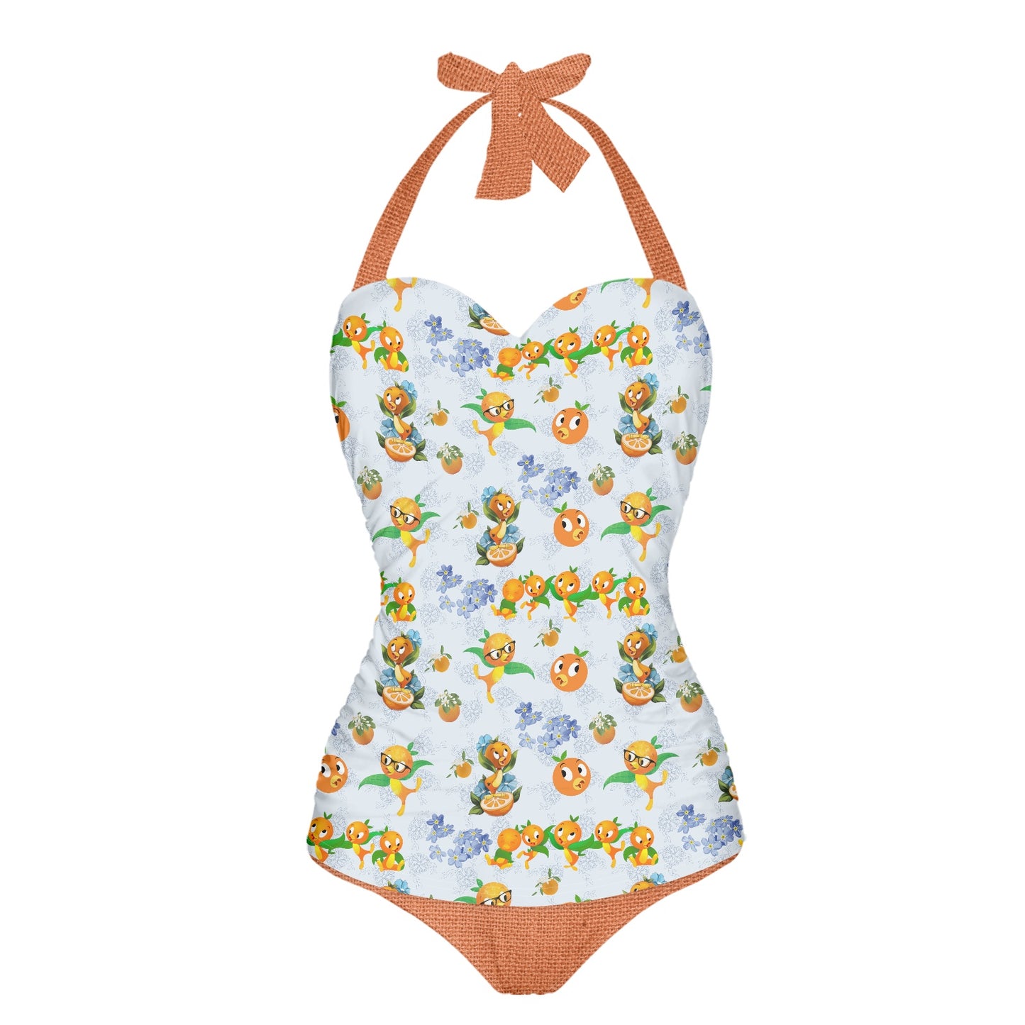 Classic Orange Bird Strappy one piece