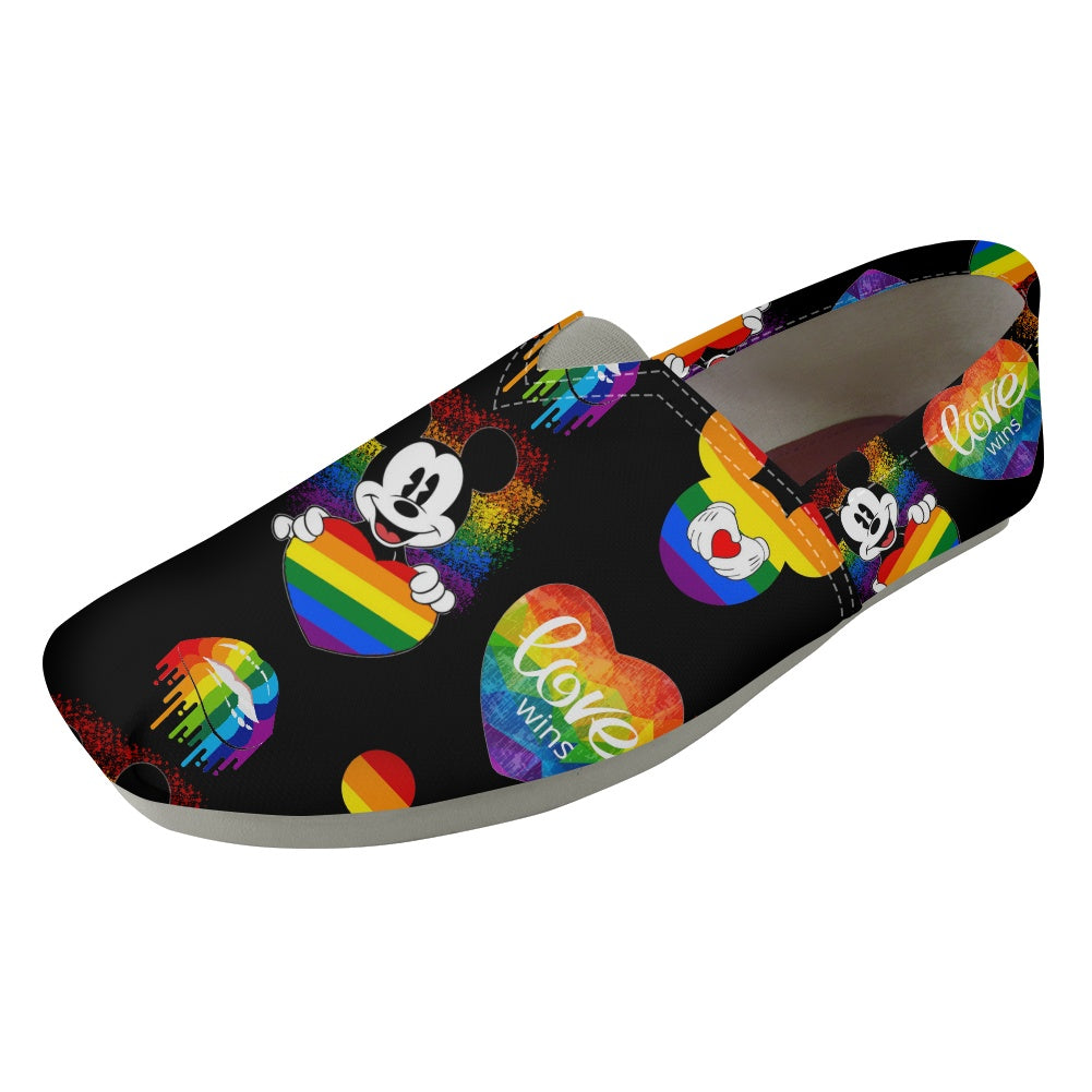 Mouse Pride Slip On Toms