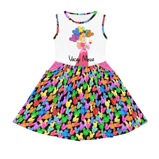 Mouse Balloons- Sleepy Princess- Girl's dress with pockets