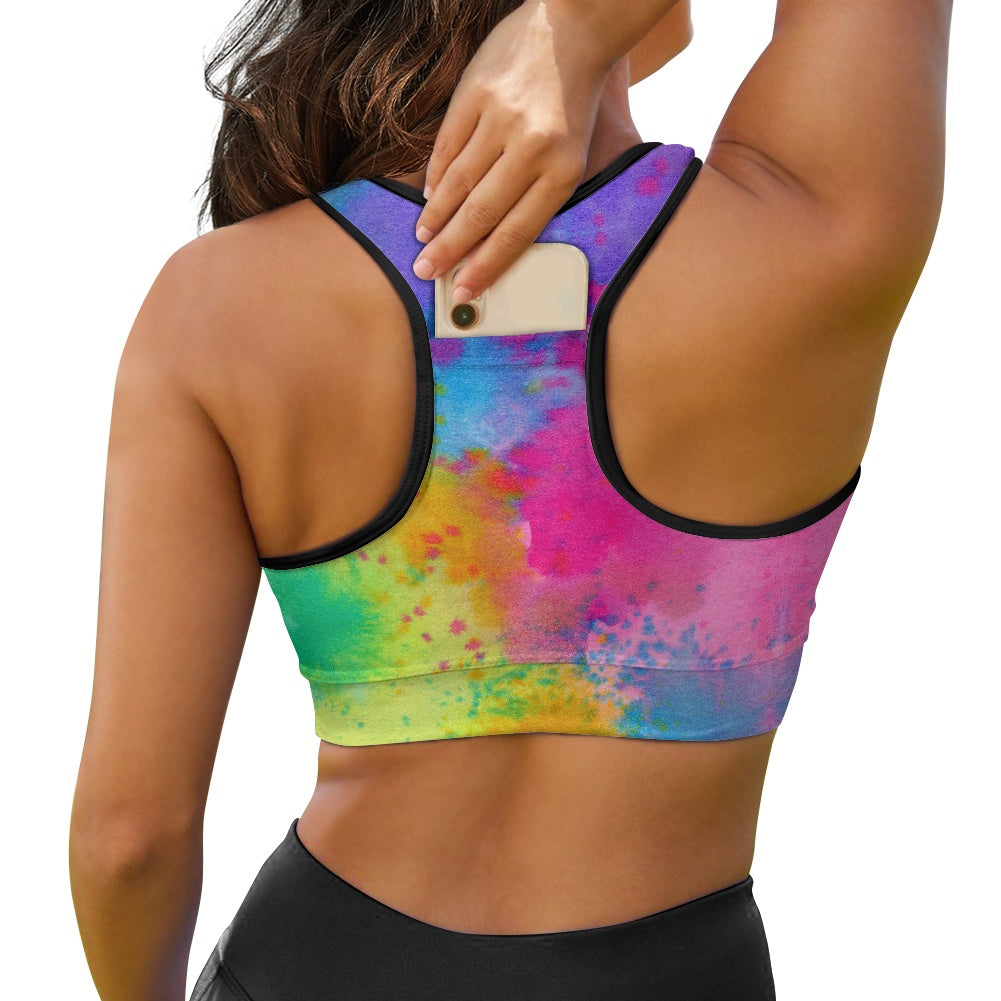 Tie Dye Splatter Women's Sports Vest