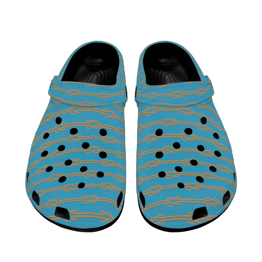 Knot Your Way Crocs Black Sole