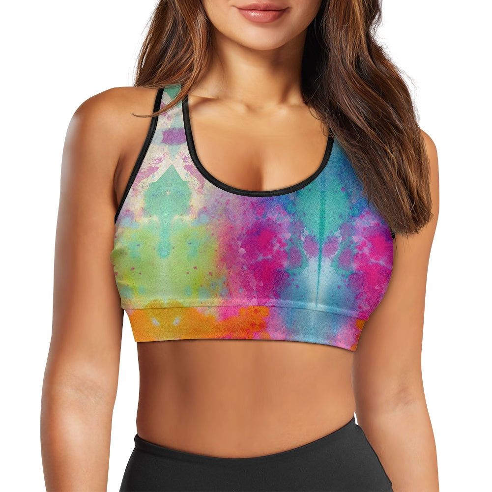 Tie Dye Splash Women's Sports Vest