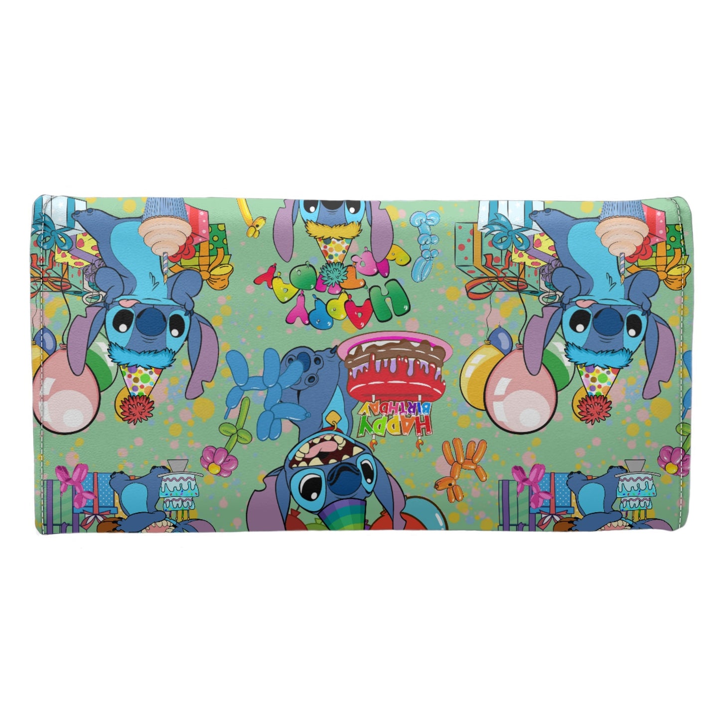 Birthday Alien Long Folding Wallet