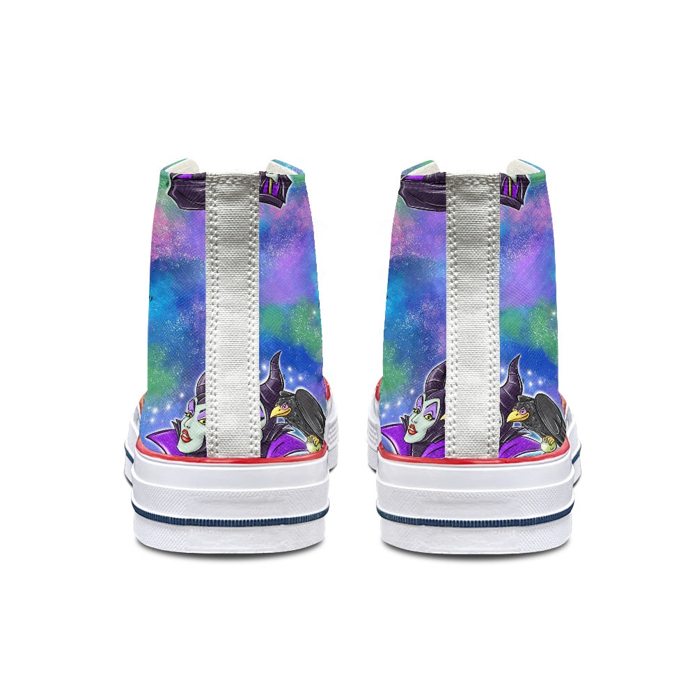 Sleepy Princess High Top Canvas Shoes