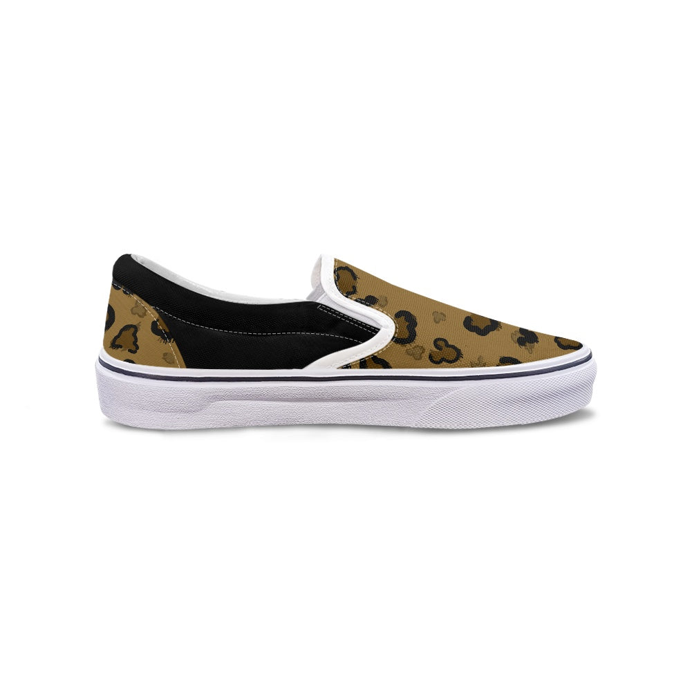 Cheetah Mouse Pedal canvas shoes for Adult